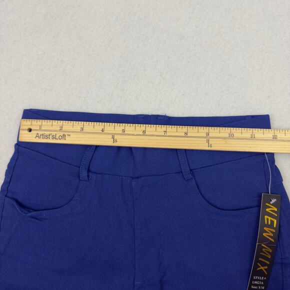 New Mix Women’s Jeggings Pants Blue Stretch Skinny Leggings Size S/M - Picture 5 of 11